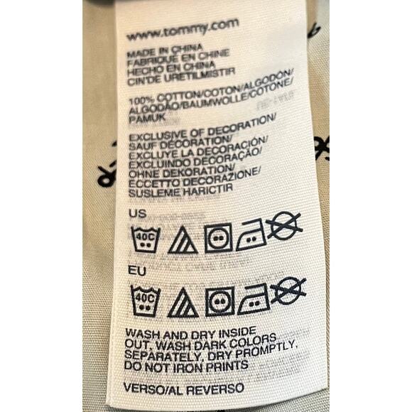 TOMMY HILFIGER FLAT FRONT MINI PENCIL SKIRT, WOMENS, 14, BLUE/WHITE STRIPES - Picture 10 of 11